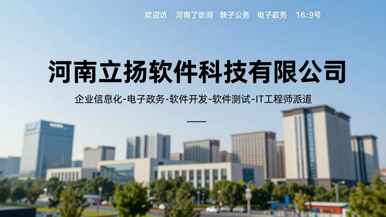 欢迎访问河南立扬软件科技有限公司 首页主视觉